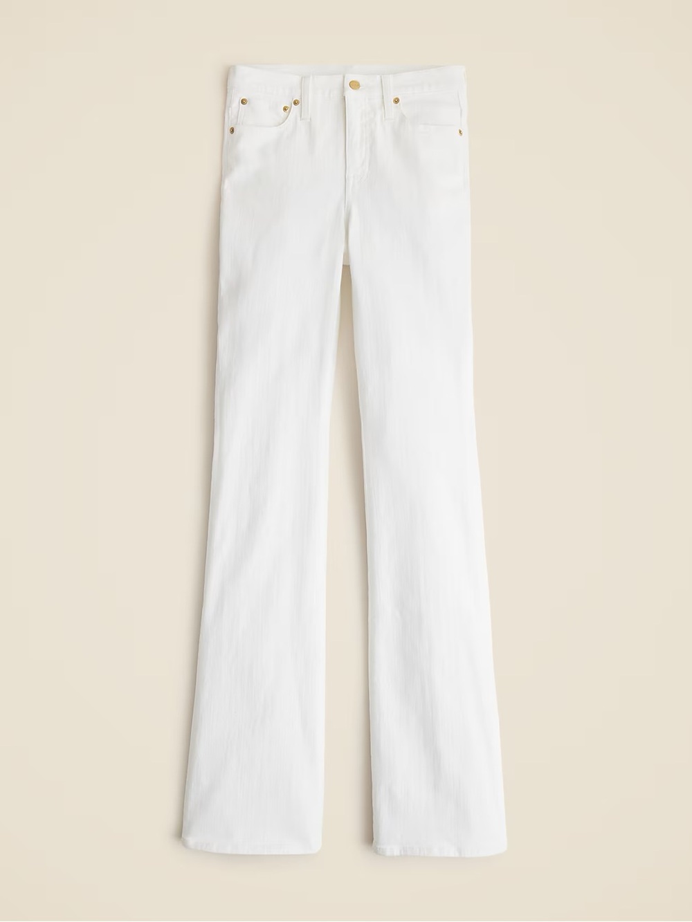J. Crew Women’s White Denim Boot-Cut Jeans